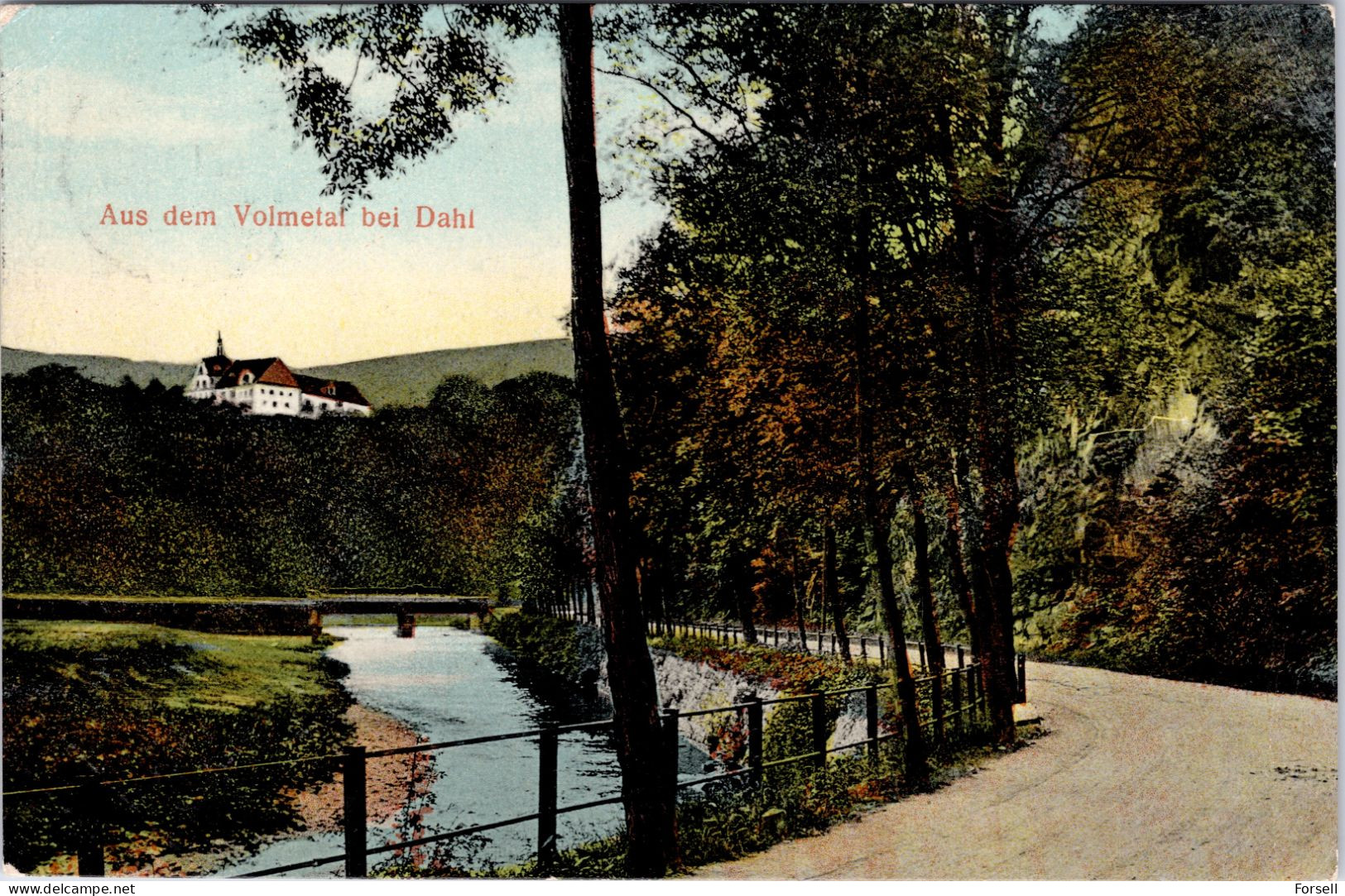 Aus Dem Volmetal Bei Dahl (Schöner Stempel: Hagen 1910, Nach Norwegen) - Dortmund