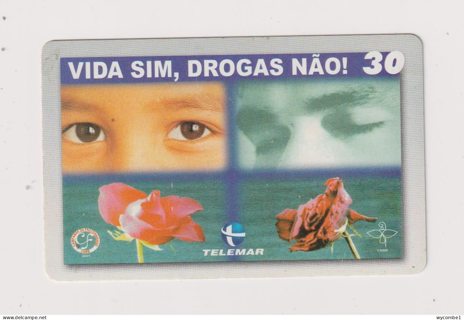 BRASIL - No To AIDS And Drugs Inductive  Phonecard - Brésil