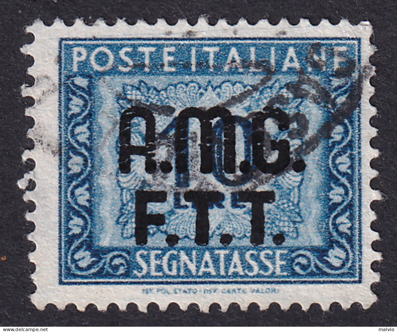 1948-Trieste AMG-FTT (O=used)  Segnatasse L.10 Azzurro - Oblitérés
