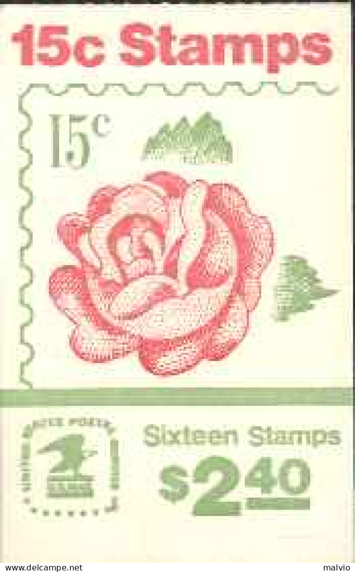 1978-U.S.A. (MNH=**) Libretto A Copertina "rose" - Unused Stamps