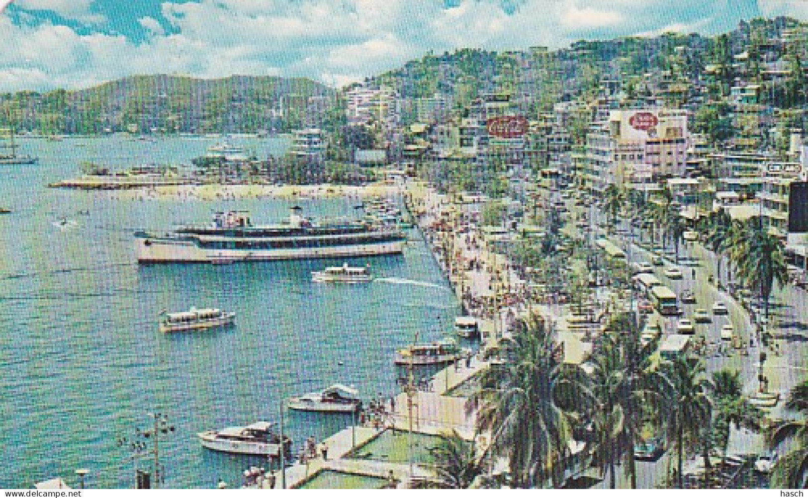 2852	18	Mexico, Costera Miguel Aleman Y Muelle De Acapulco - México