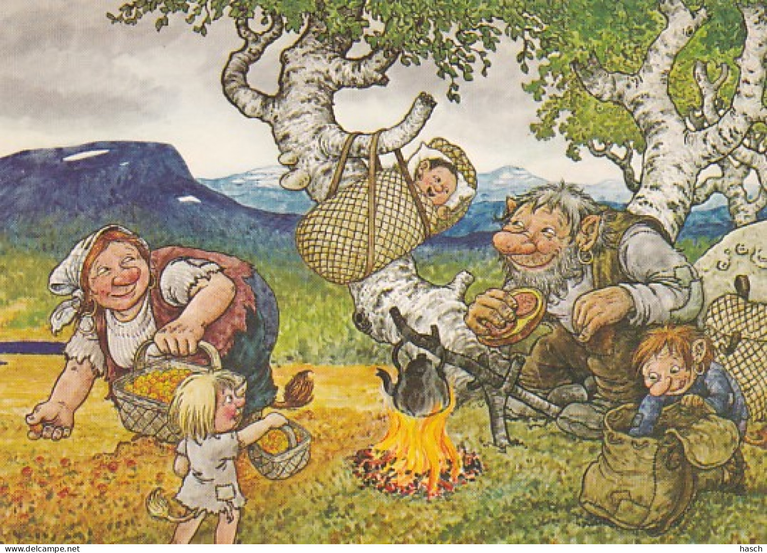 2852	39	‘’Hjortronplockning’’ – Efter En Akvarell Av Rolf Lidberg (see Corners) - Fairy Tales, Popular Stories & Legends