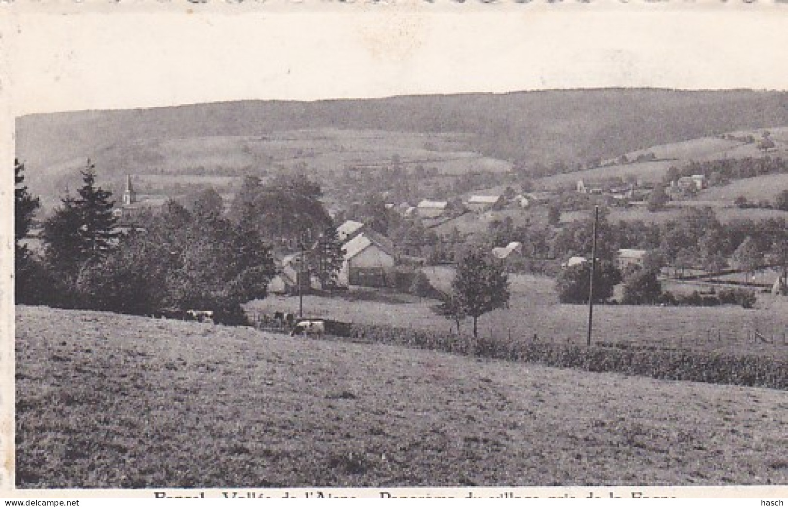 2852	217	Fanzel, Valle De L'Aisne Jules Calbert Quoibion Pension De Famille A Fanzel. (voir Coins) - Erezee