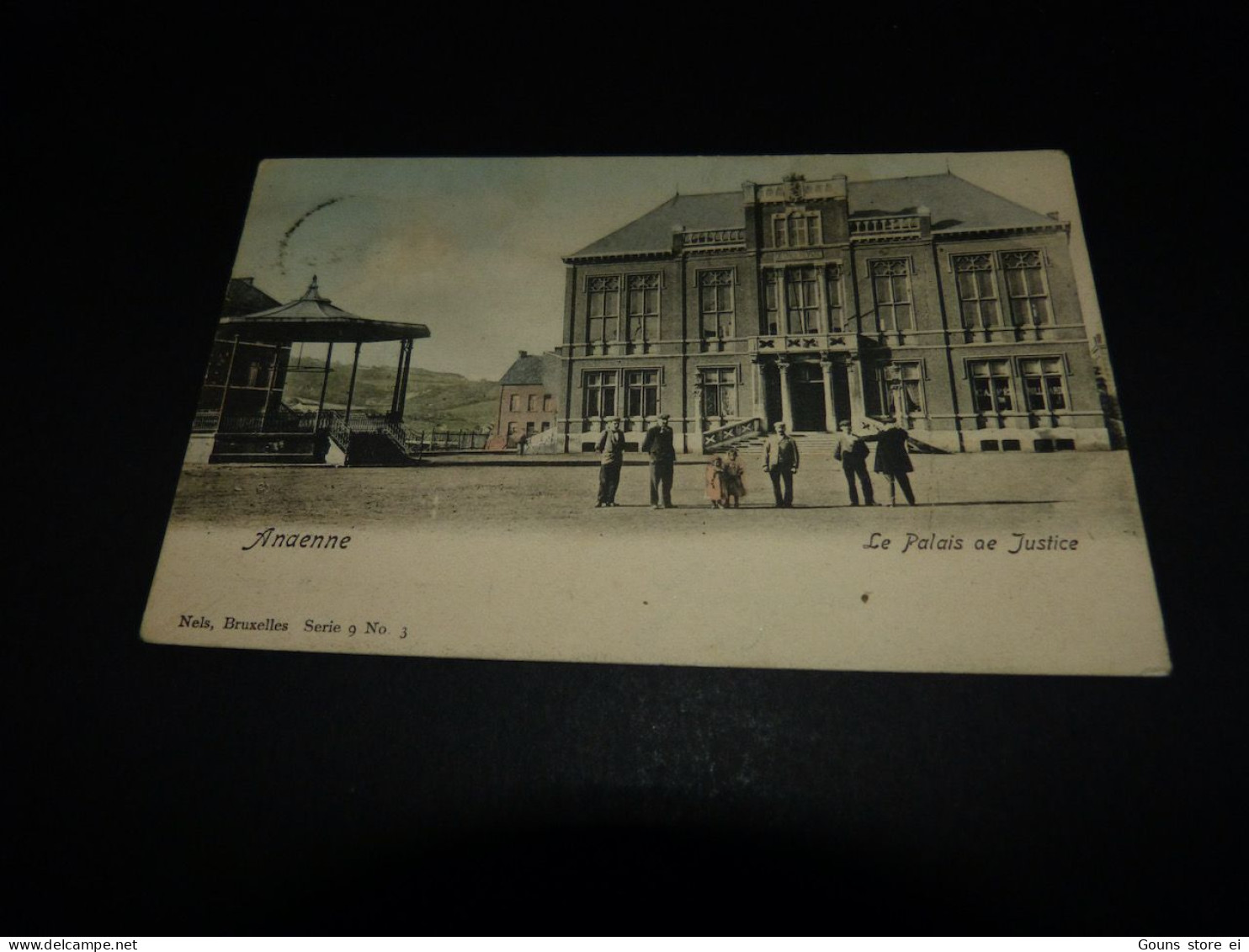 BC30-4 Cpa Andenne Le Palais De Justice Carte Couleur - Andenne