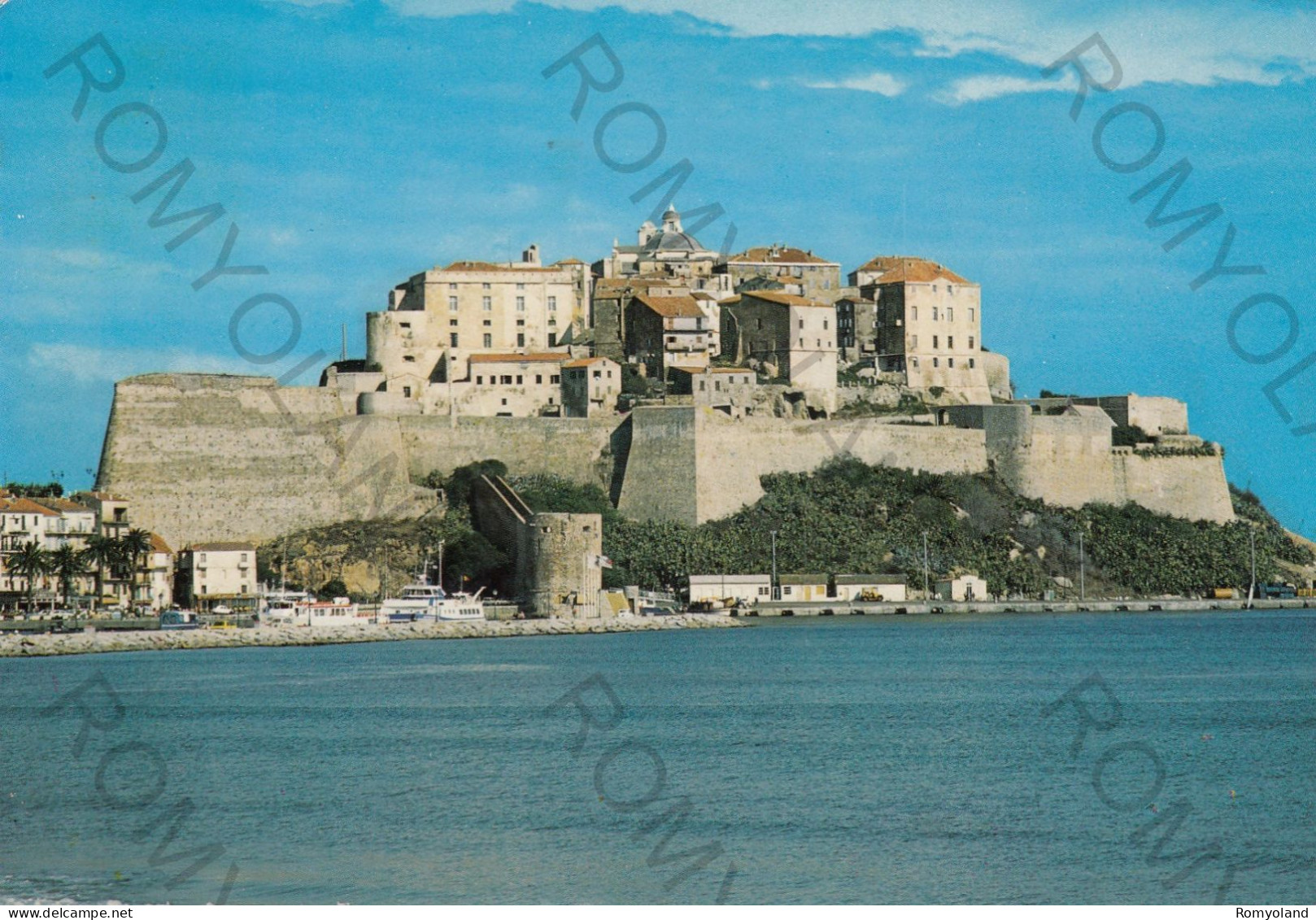 CARTOLINA  C1 CALVI,HAUTE CORSE,FRANCIA-CORSE ILE D'AMOUR-VUE GENERALE DE LA CITADELLE-VIAGGIATA 1985 - Bourgogne