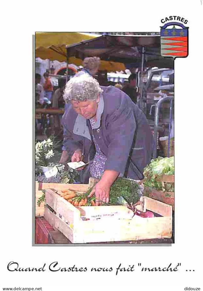 Marchés - Castres - Marché De Castres - Place Jean Jaurès - Fruits Et Légumes - Blasons - Carte Neuve - CPM - Voir Scans - Mercati