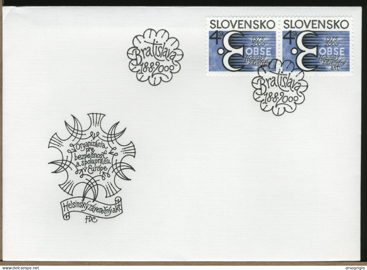 SLOVACCHIA - SLOVENSKO - FDC 2000 - FDC