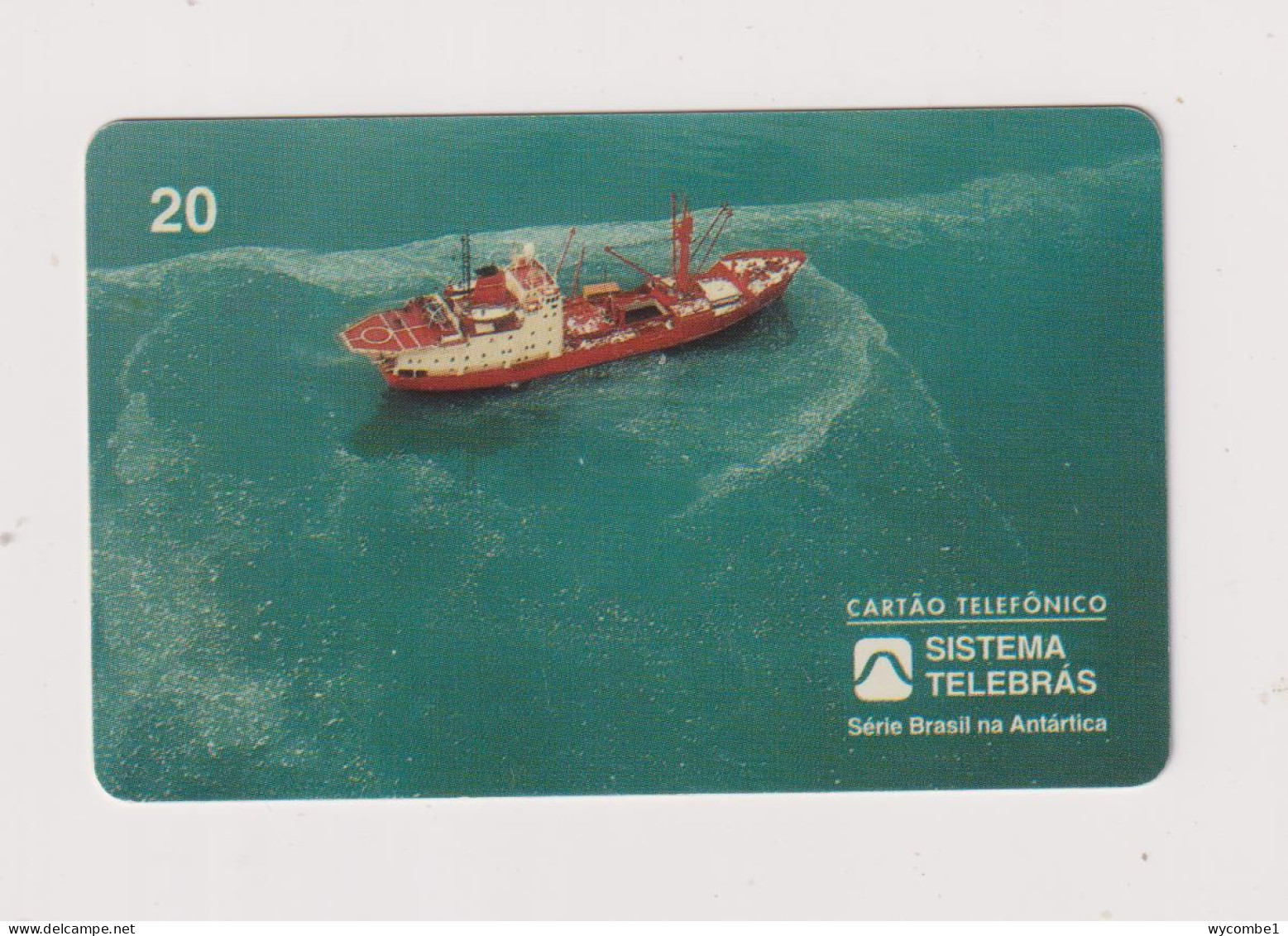 BRASIL - Antarctic Ship Inductive  Phonecard - Brésil