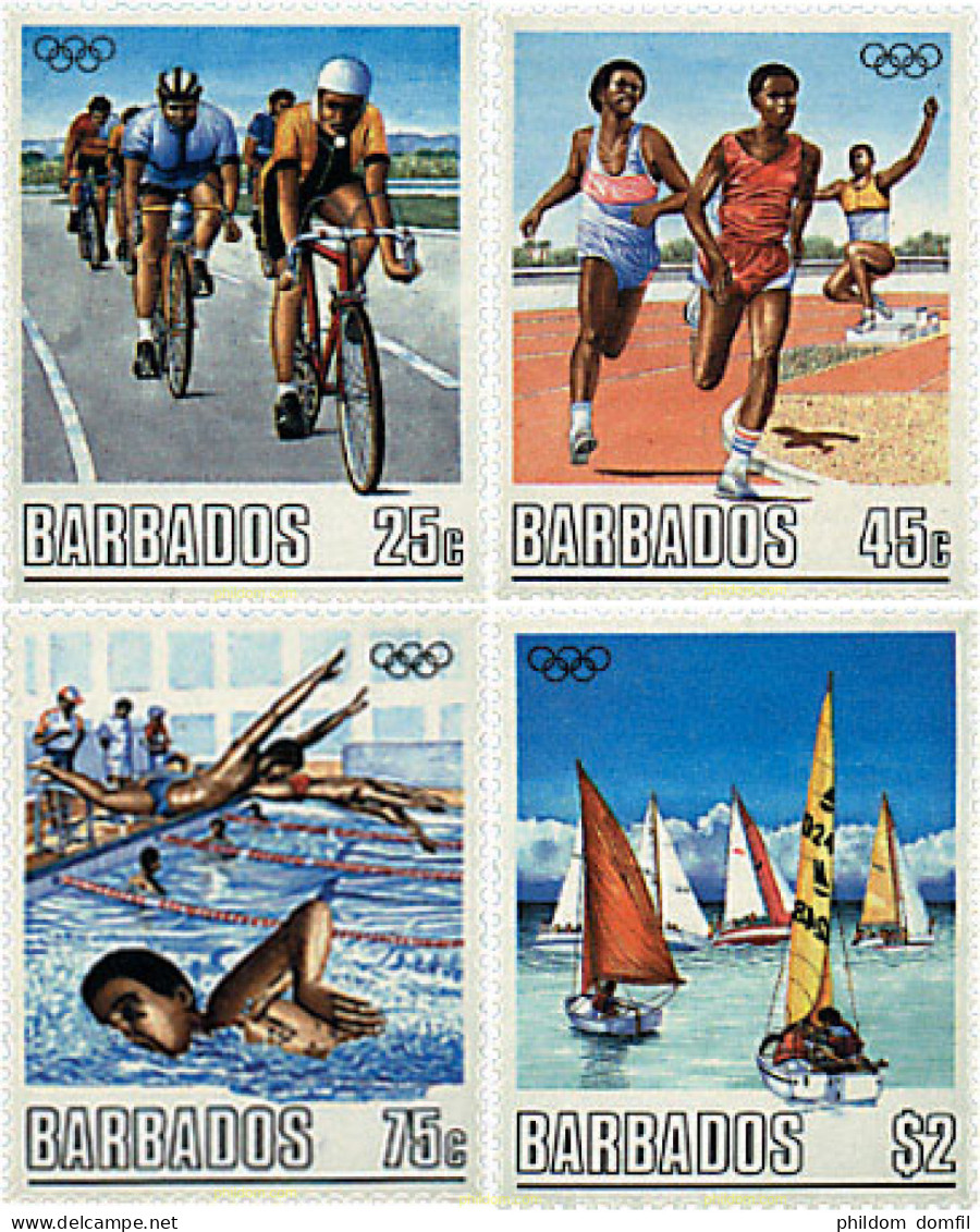 725913 HINGED BARBADOS 1988 24 JUEGOS OLIMPICOS VERANO SEUL 1988 - Barbados (1966-...)