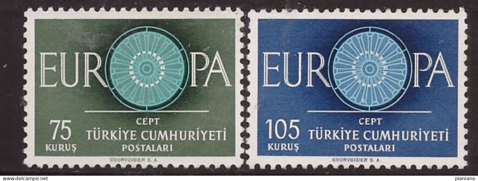 PIA - Clas Europa + Stato - TURCHIA - 1960 : EUROPA  - (Yv 1567-68) - Nuovi