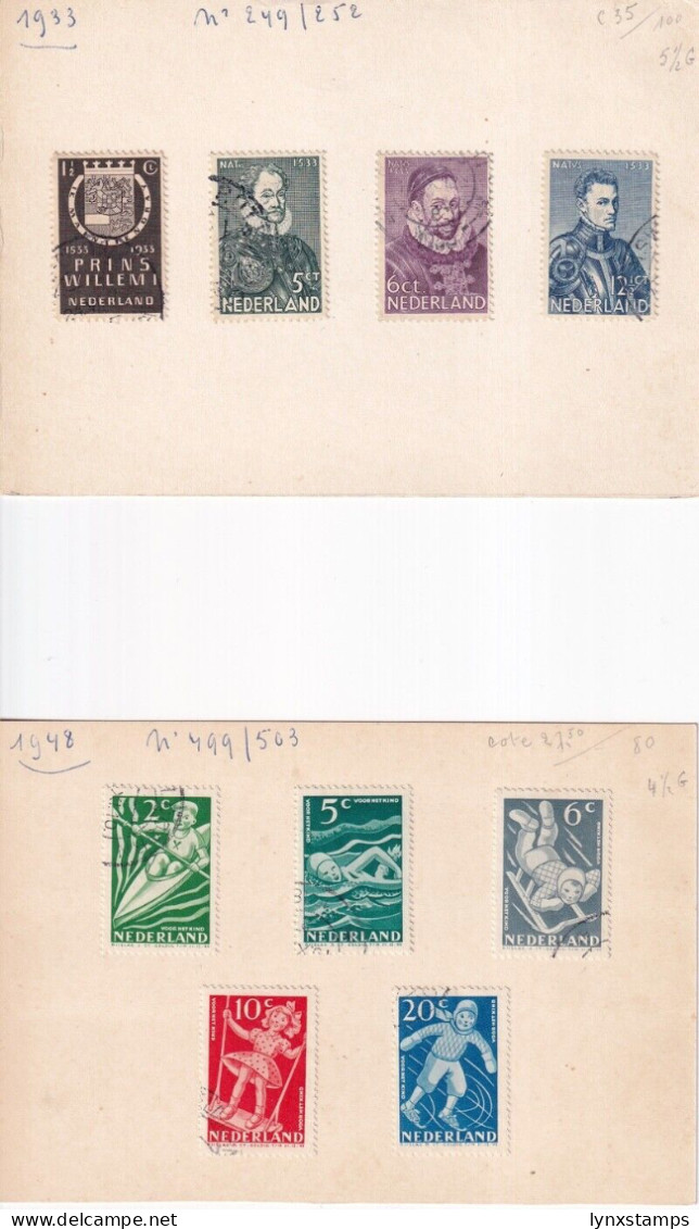 G011 Netherlands hinged stamps selection