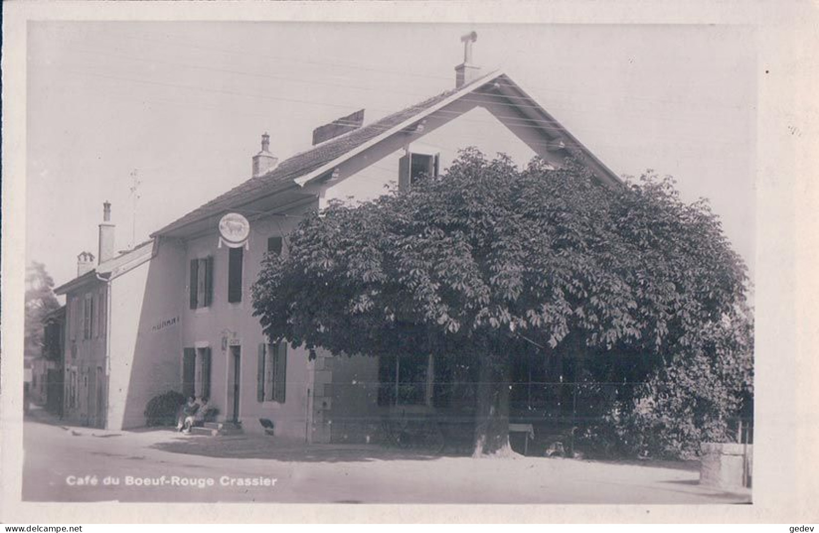 Crassier VD, Café Du Boeuf-Rouge (8.7.1936) - Crassier