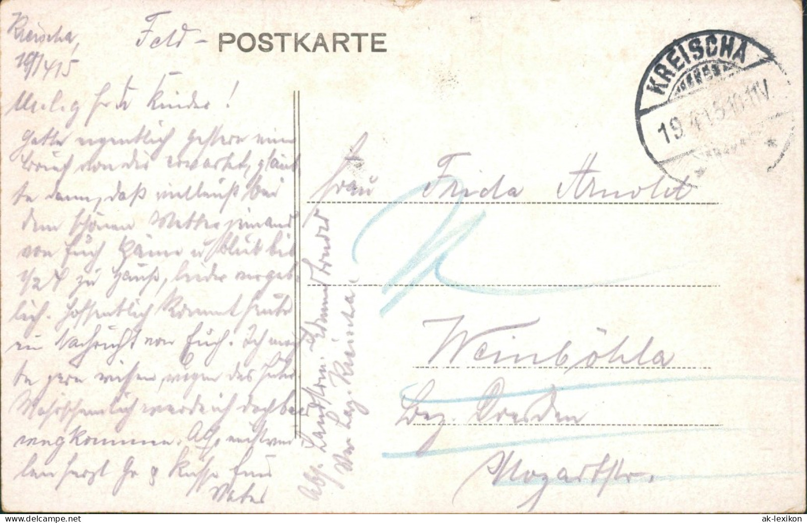 Ansichtskarte Kreischa Villa Eisrig - Sanitätsrat Dr. Bartels 1908  - Kreischa