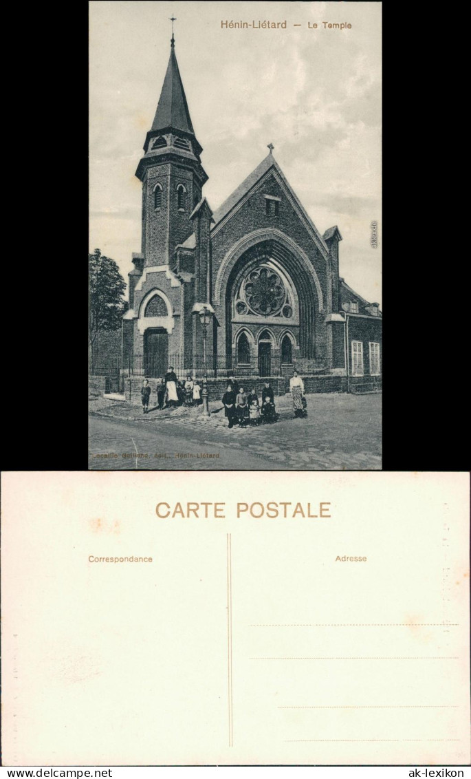 CPA Henin-Beaumont Hénin-Beaumont Partie An Der Kirche 1913  - Henin-Beaumont