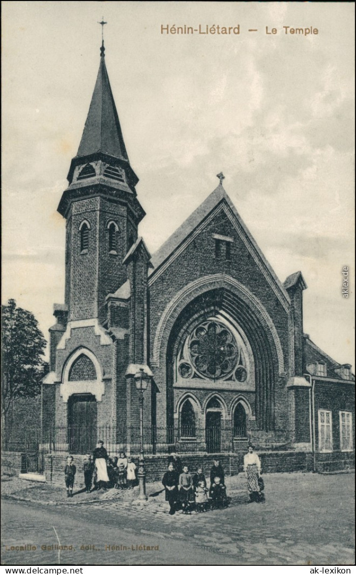 CPA Henin-Beaumont Hénin-Beaumont Partie An Der Kirche 1913  - Henin-Beaumont