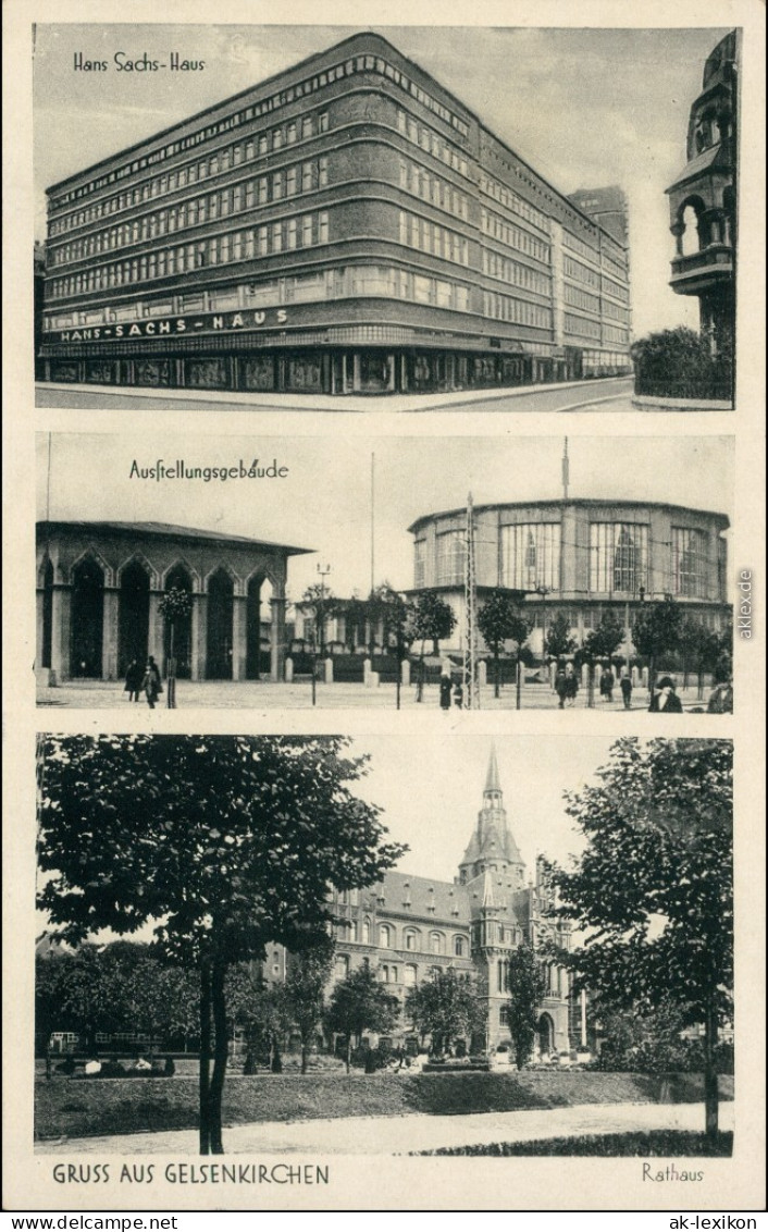 Gelsenkirchen 3 Bild: Ausstellungsgebäude, Stadt, Hans Sachs Haus 1933  - Gelsenkirchen