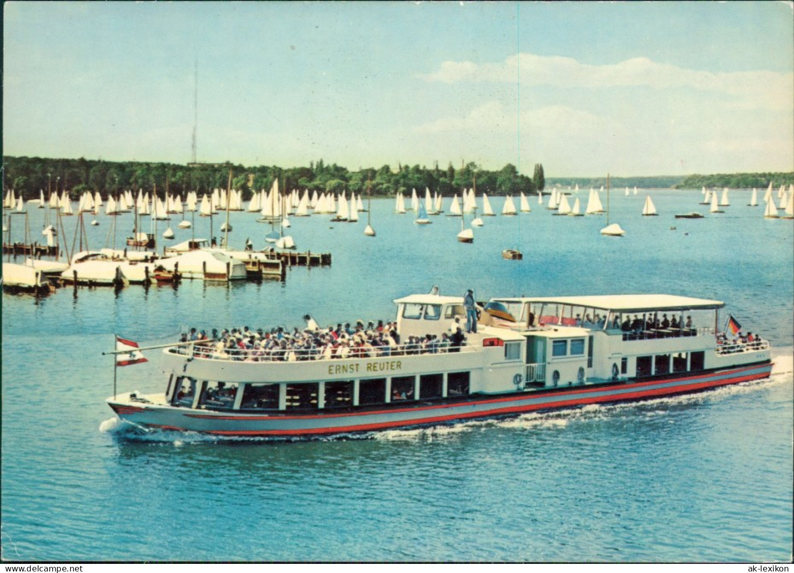 Ansichtskarte Wannsee-Berlin Fahrgastschiff Ernst Reuter - Wannsee 1980 - Wannsee