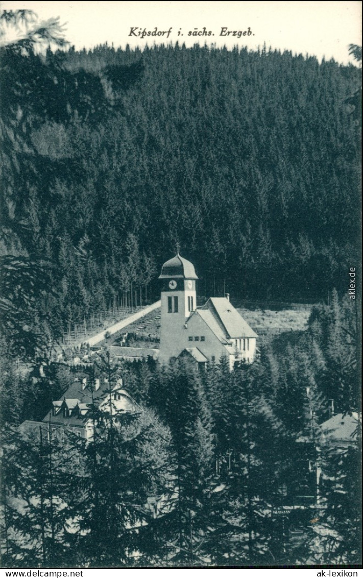 Ansichtskarte Kipsdorf-Altenberg (Erzgebirge) Blick Auf Die Kapelle 1913  - Kipsdorf