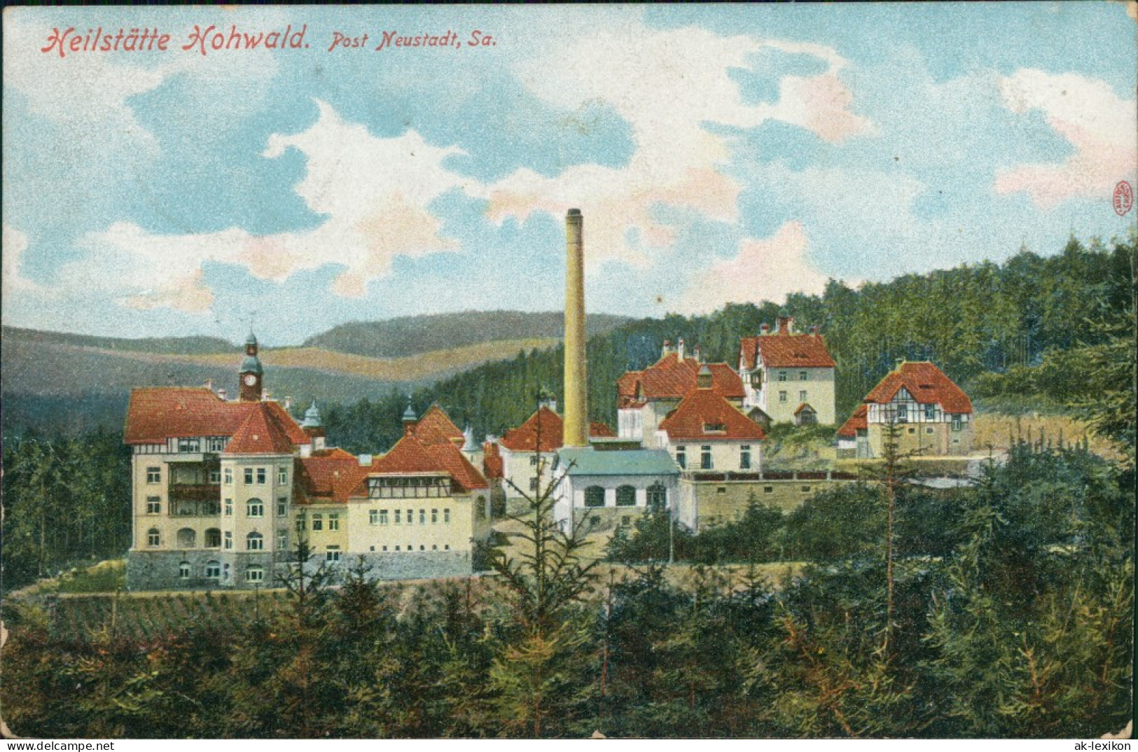 Ansichtskarte Hohwald (Sachsen) Partie An Der Heilstätte 1910  - Hohwald (Sachsen)