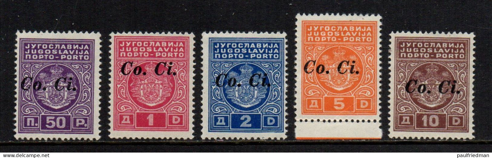 Lubiana 1941 -  Segnatasse  Co.Ci. - Nuovi Gomma Integra MNH** - Vedi Descrizione - Lubiana