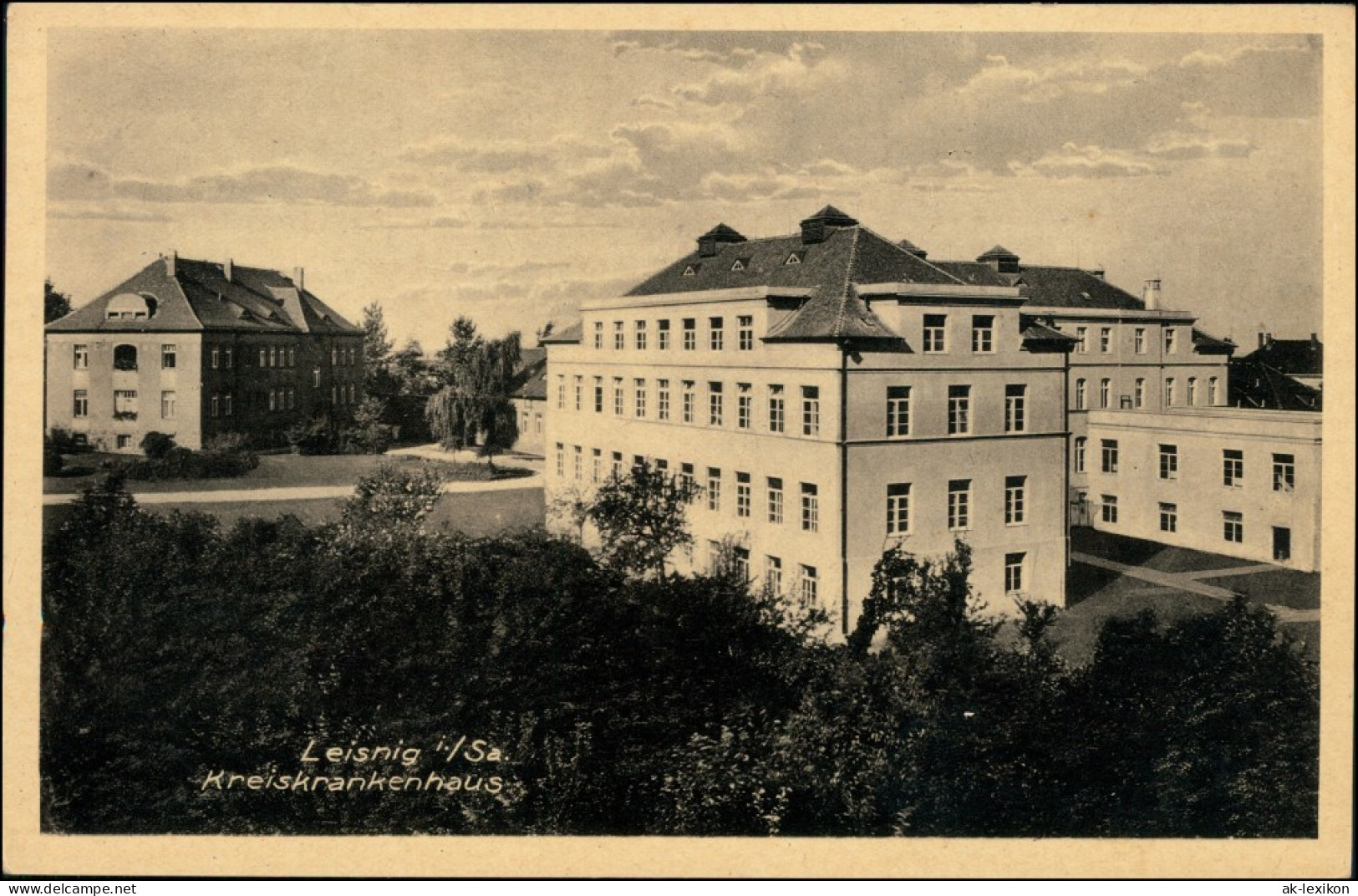 Ansichtskarte Leisnig Kreiskrankenhaus 1939  - Leisnig
