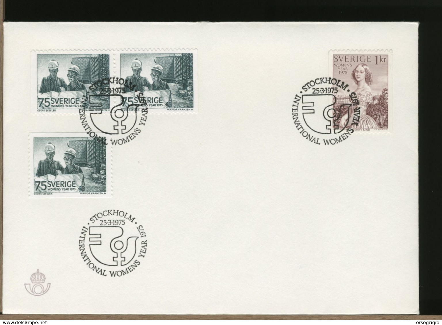 SVEZIA SVERIGE - FDC 1975  INTERNATIONAL WOMEN YEAR - FDC