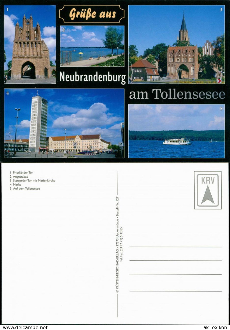 Neubrandenburg Markt,  Augustabad, Stargarder Tor, Friedländer Tor 1995 - Neubrandenburg