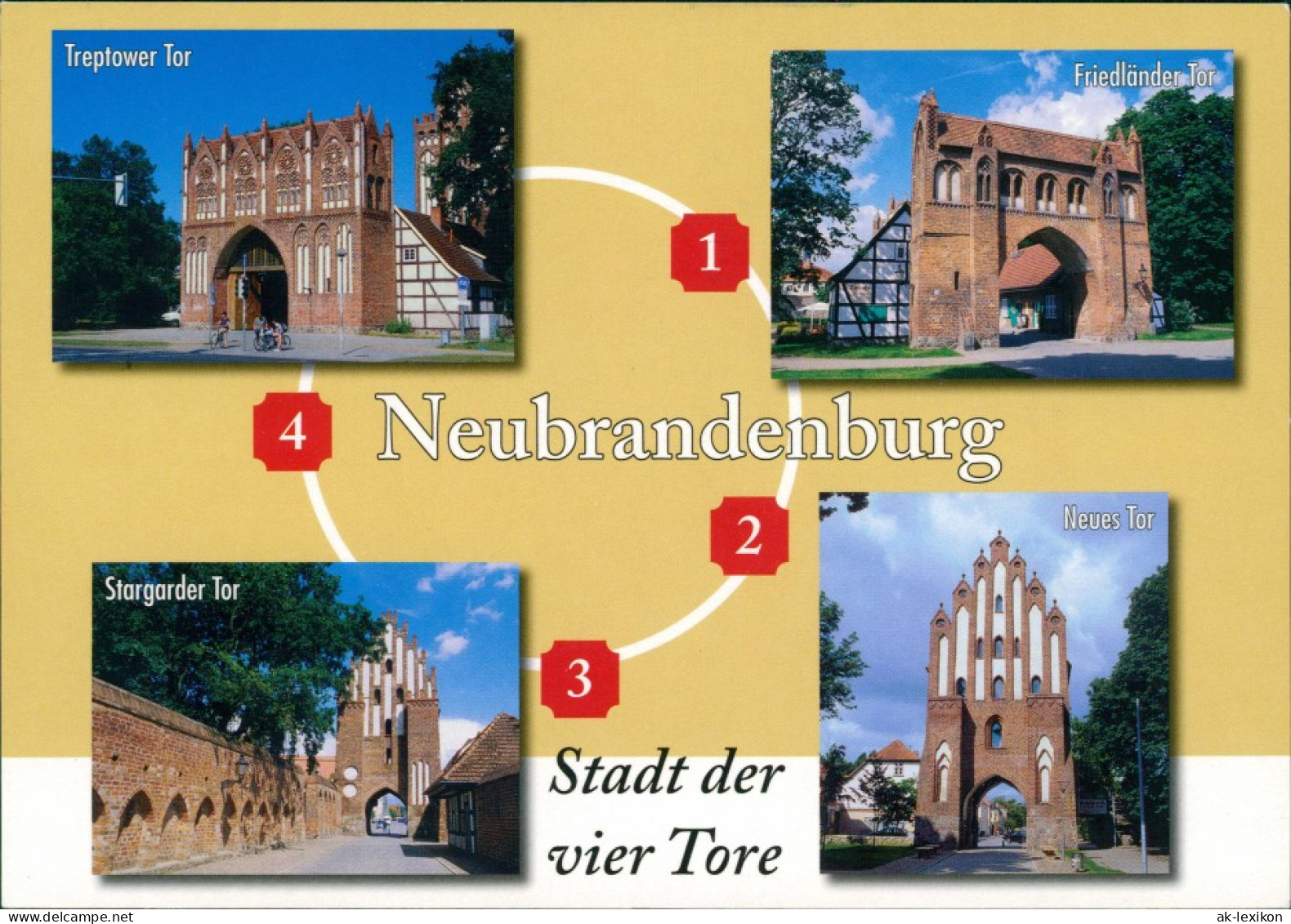 Neubrandenburg Treptower Tor, Friedländer Tor, Stargarder Tor, Neues Tor 2007 - Neubrandenburg