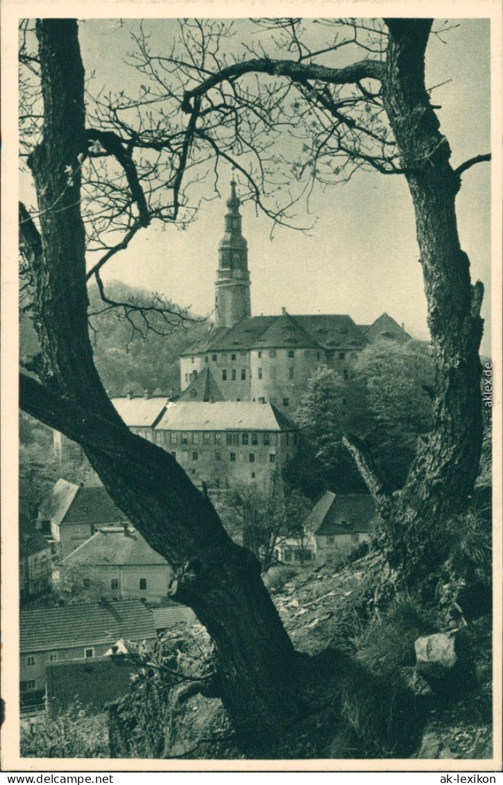 Ansichtskarte Weesenstein (Müglitz) Schloss Weesenstein 1928 - Weesenstein A. D. Mueglitz