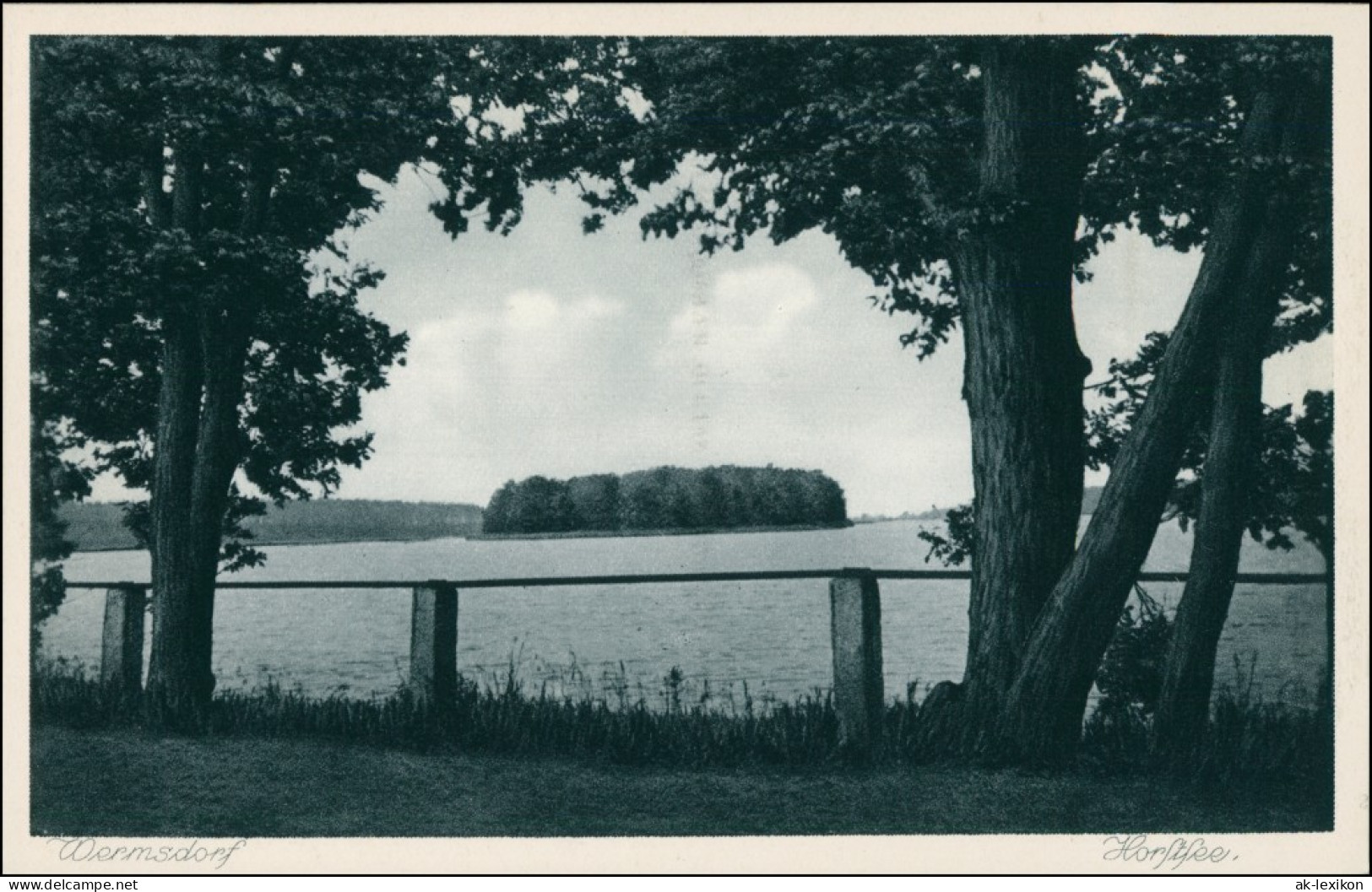 Ansichtskarte Wermsdorf Horstsee Vom Ufer Aus 1928 - Wermsdorf
