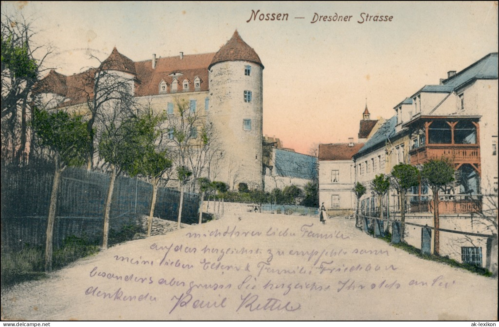 Ansichtskarte Nossen Dresdner Strasse 1906 - Nossen