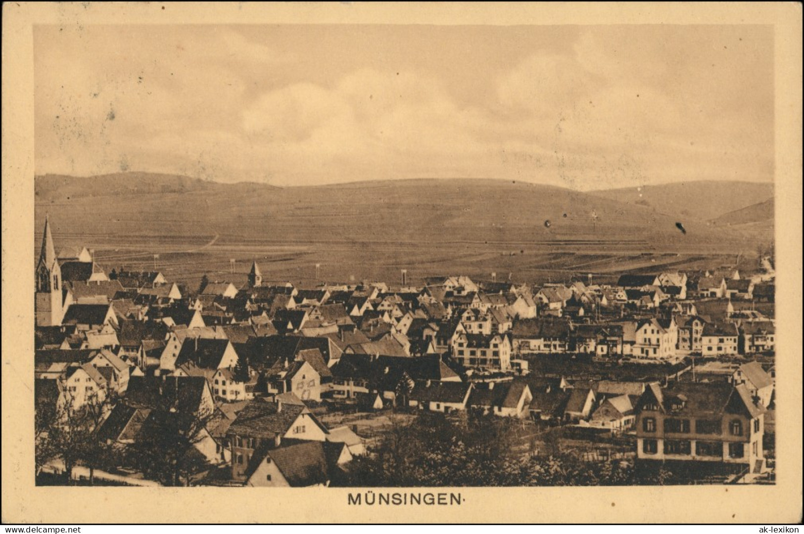 Ansichtskarte Münsingen (Württemberg) Totale 1902 - Münsingen