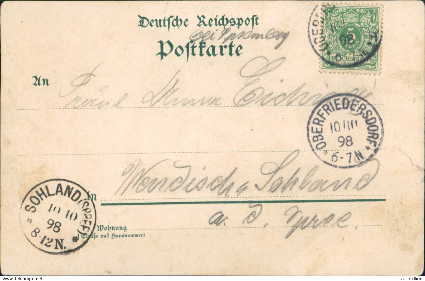 Litho AK Oberfriedersdorf-Neusalza-Spremberg Nowosólc Gruss Aus..   1898 - Neusalza-Spremberg