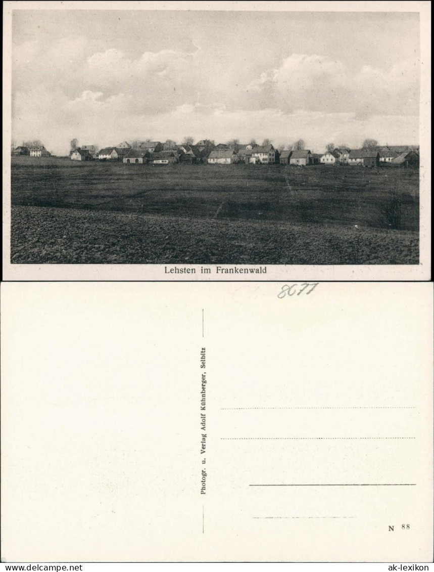 Ansichtskarte Lehsten-Helmbrechts Stadtpartie B Selbitz 1926 - Helmbrechts