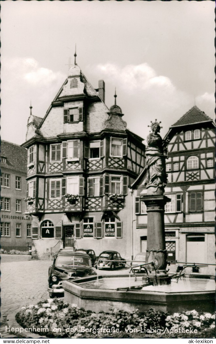 Heppenheim An Der Bergstraße Von-Liebig-Apotheke,  VW Volkswagen Käfer 1961 - Heppenheim