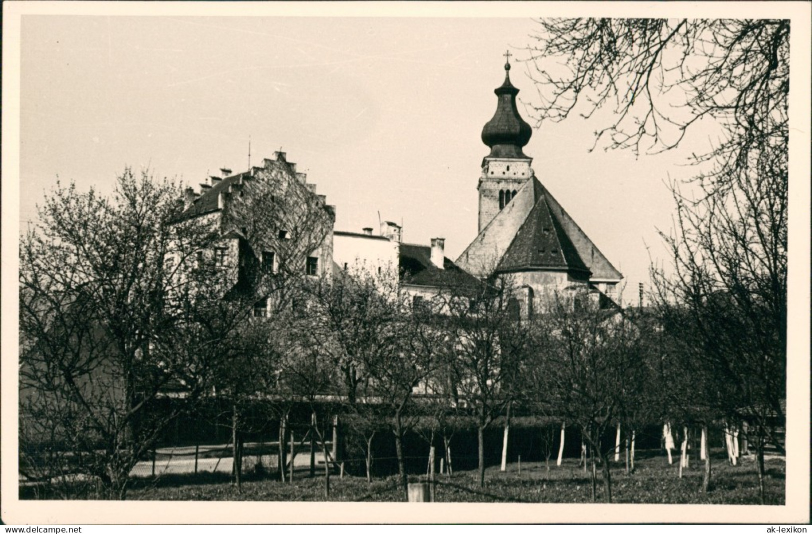 Mühldorf Am Inn Panorama-Ansicht Blick Auf Kirche Echtfoto-AK Menner 1955 - Mühldorf