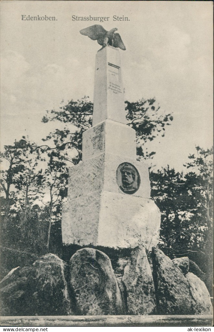 Ansichtskarte Edenkoben Strassburger Stein 1913 - Edenkoben