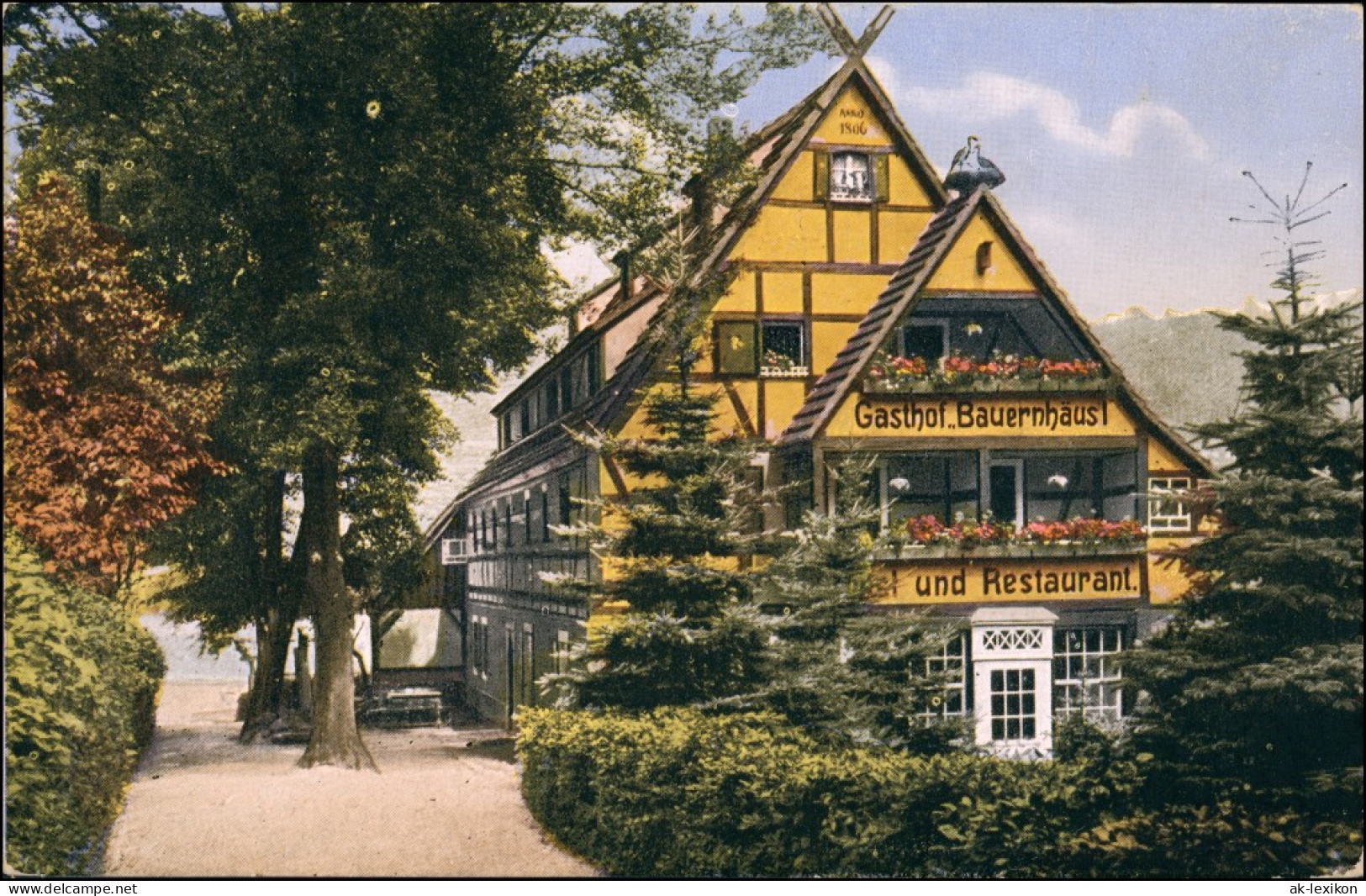 Ansichtskarte Pötzscha-Wehlen Bauernhäusl 1928 - Wehlen