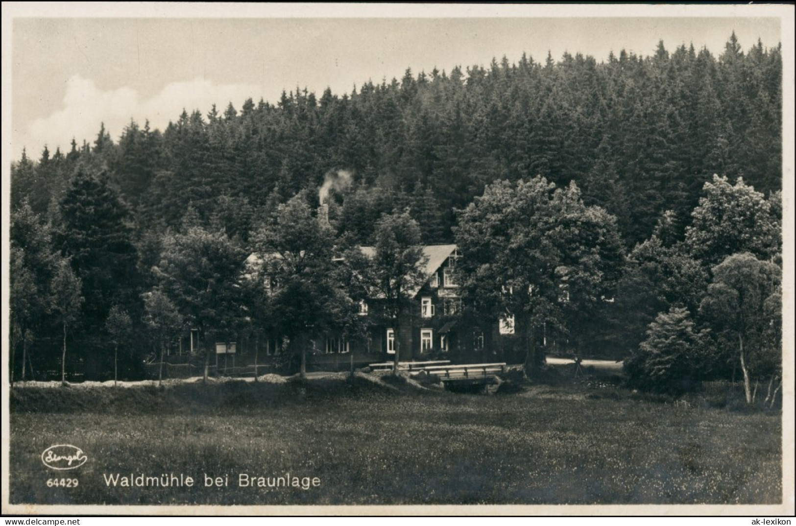 Ansichtskarte Braunlage Waldmühle 1930 - Braunlage