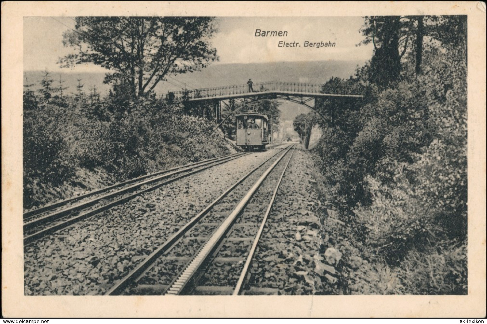 Ansichtskarte Barmen-Wuppertal Electr. Bergbahn 1911 - Wuppertal