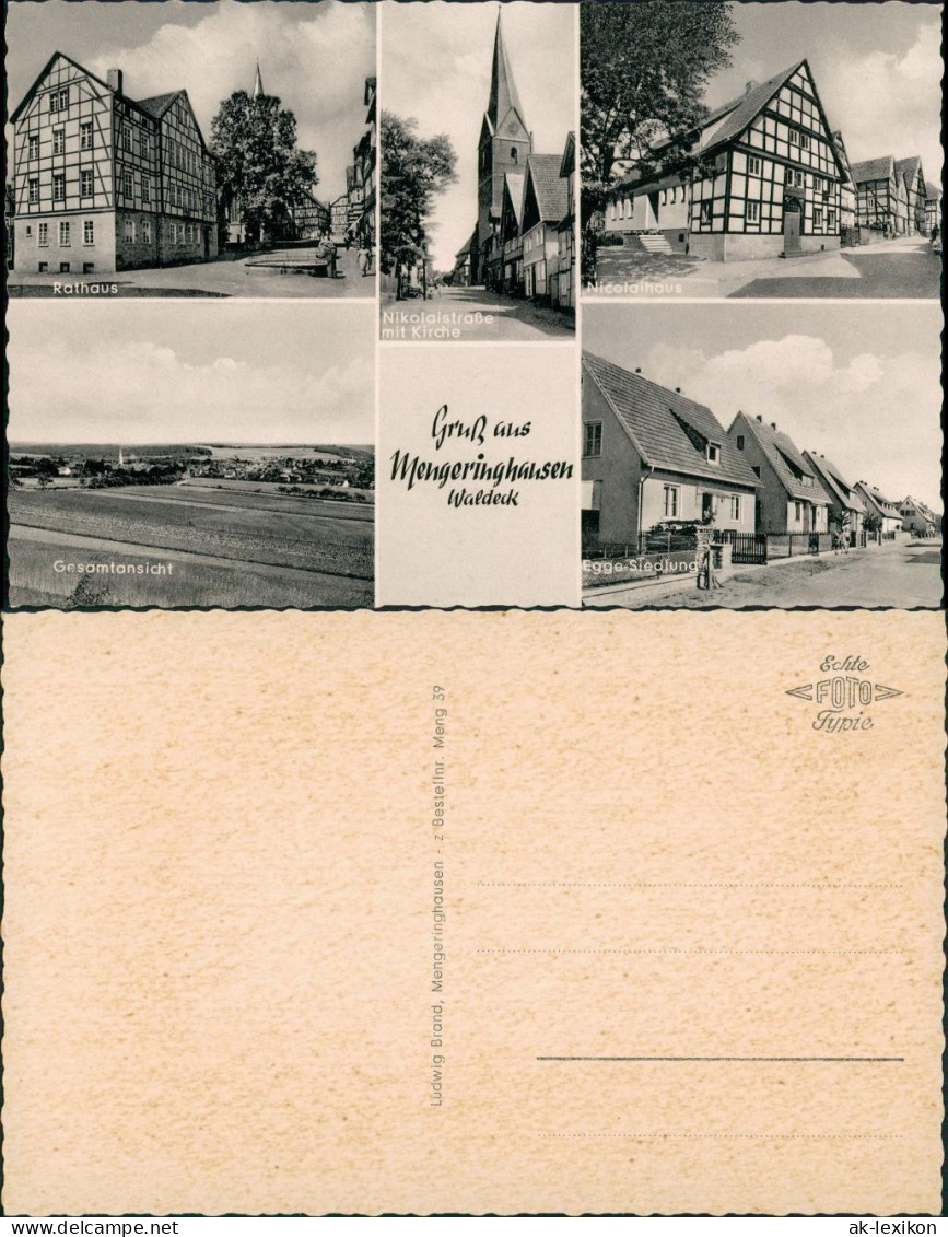Ansichtskarte Mengeringhausen-Bad Arolsen Nicolaistraße, Egge Siedlung 1962 - Bad Arolsen