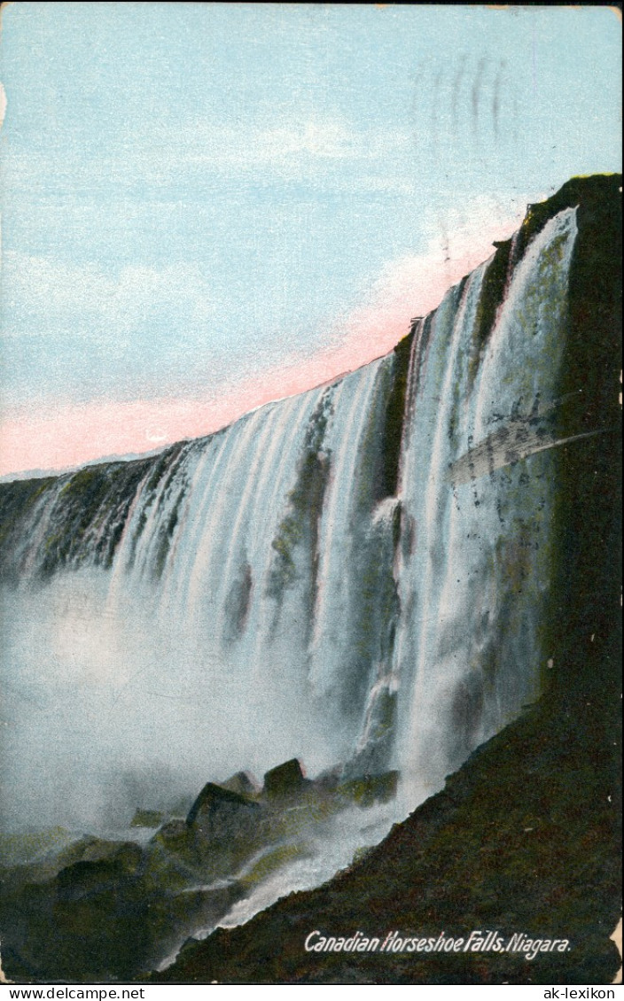 Postcard Niagara Falls (Ontario) Horseshoe Falls/Canadian Falls 1909 - Chutes Du Niagara