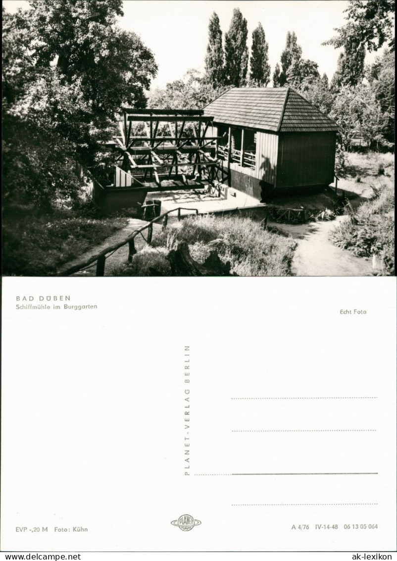 Ansichtskarte Bad Düben Schiffmühle Im Burggarten 1976 - Bad Düben
