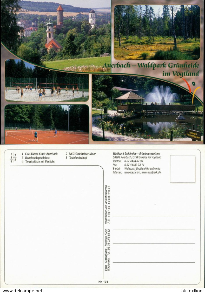 Auerbach (Vogtland) Mehrbild-AK Waldpark Grünheide Im Vogtland 2000 - Auerbach (Vogtland)