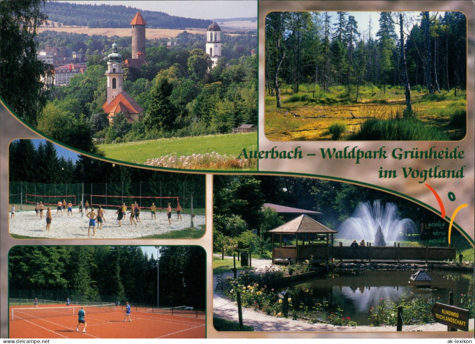 Auerbach (Vogtland) Mehrbild-AK Waldpark Grünheide Im Vogtland 2000 - Auerbach (Vogtland)