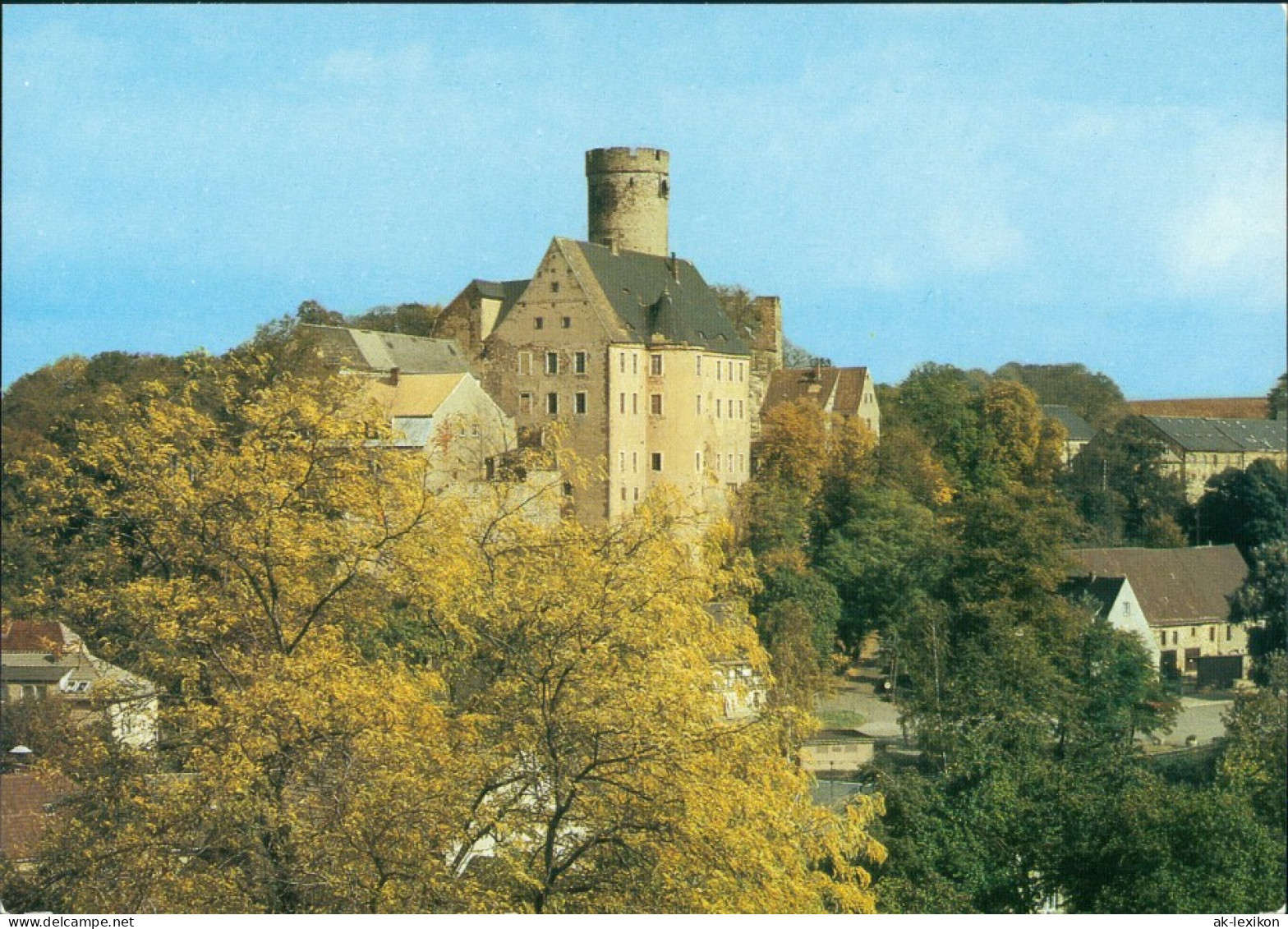 Ansichtskarte Gnandstein-Kohren-Sahlis Blick Zur Burg 1987 - Kohren-Sahlis