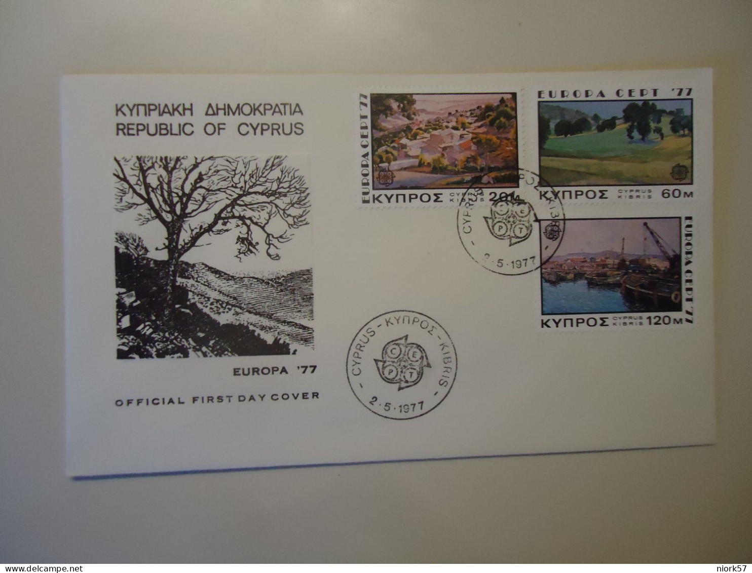 CYPRUS  FDC  1977 EUROPA - 1983