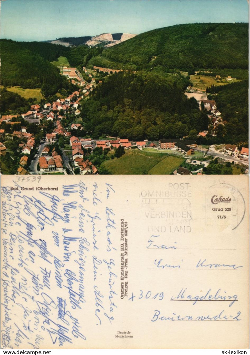 Ansichtskarte Bad Grund (Harz) Stadtpartie 1971 - Bad Grund
