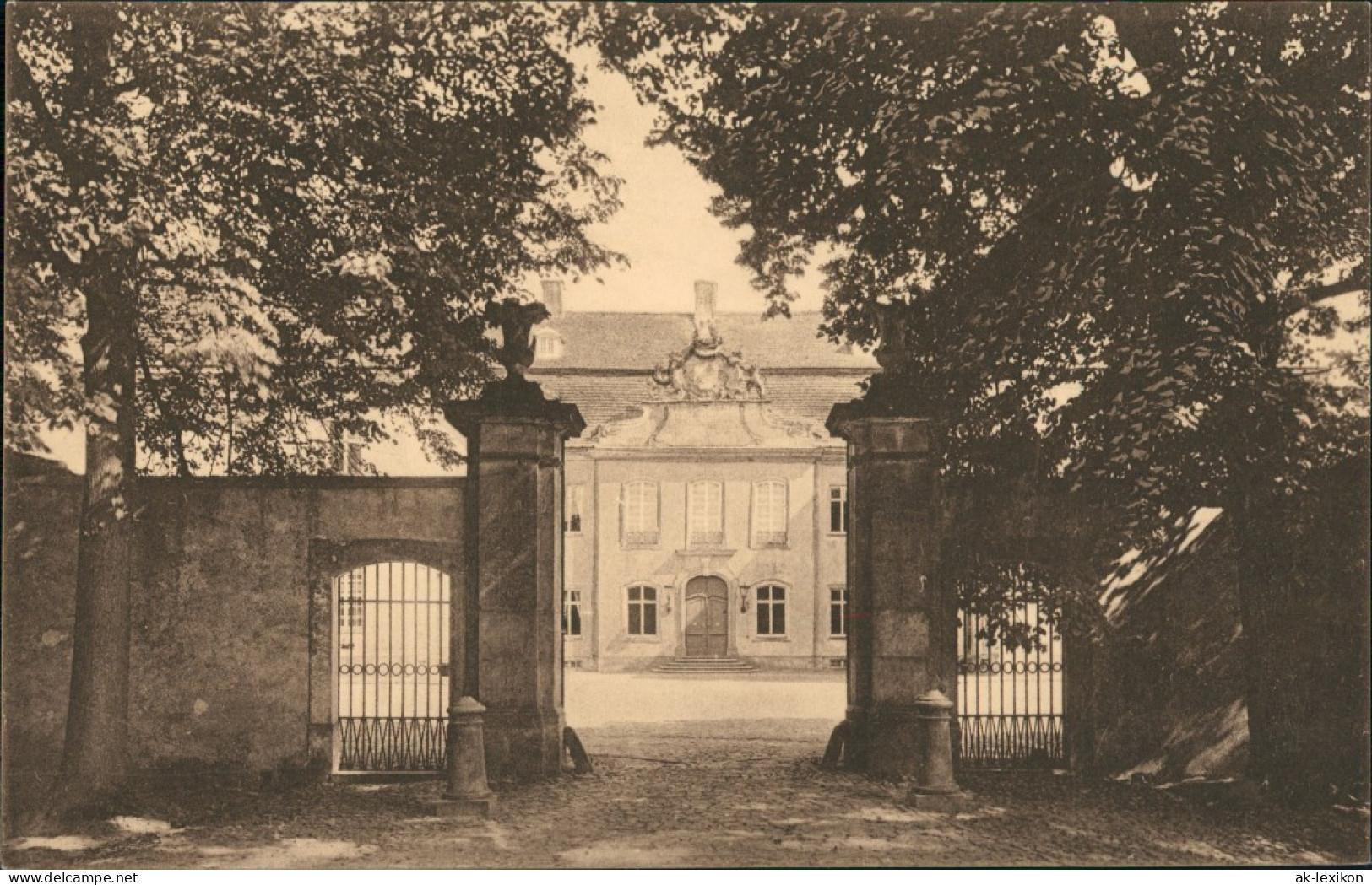 Ansichtskarte Dahlen Schloss - Portal 1926 - Dahlen