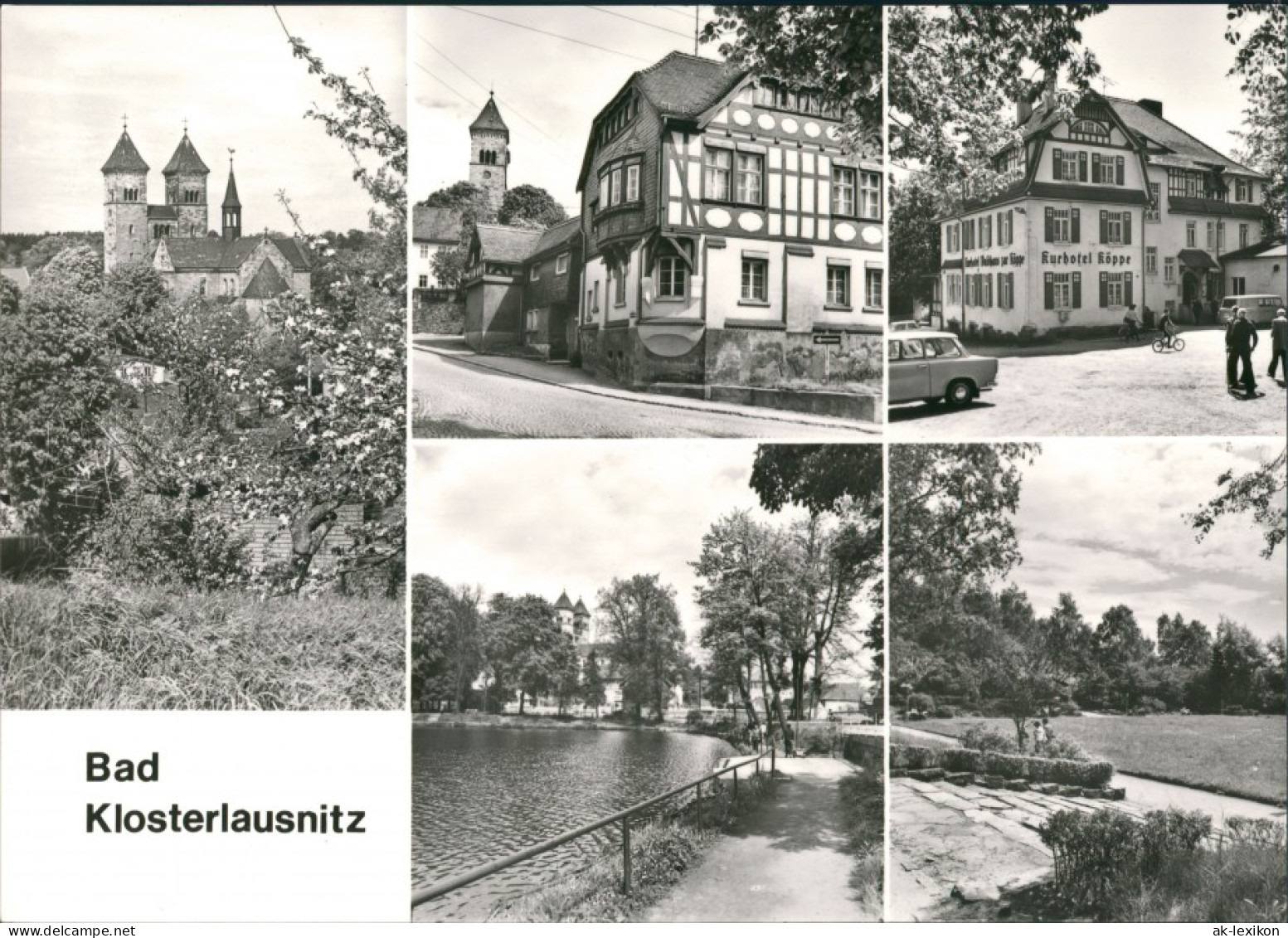 Bad Klosterlausnitz DDR MB Kirche, Hotel Drei Schwäne, Kurhotel Köppe Uvm. 1982 - Bad Klosterlausnitz